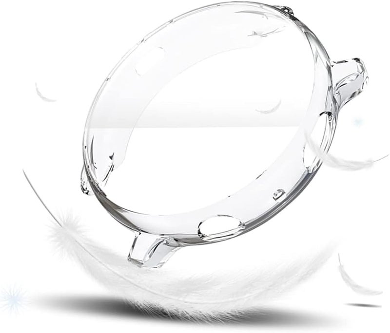 Balacoo 2 Pack Transparent TPU Watch Case Cover Scratch Protective Frame 4 4x4 4 cm - Image 2
